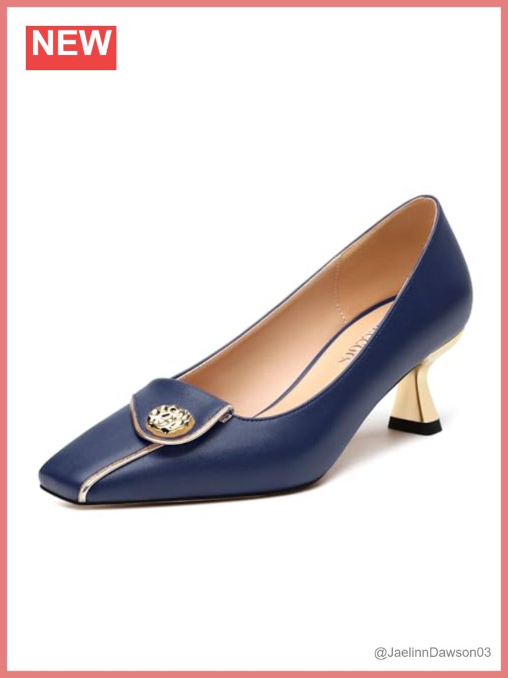 Square Toe Kitten Heels Low Heel Pumps Women Slip On Wedding Party Shoes
